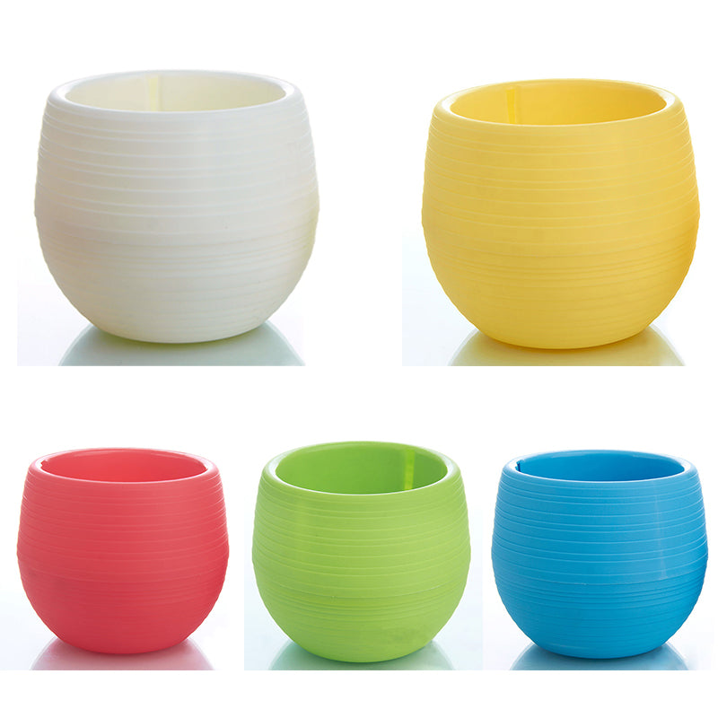 Mini Round Plastic Meat Plant Flower Pot Garden Home Office Decor Micro Landscape Planter High Quality P20