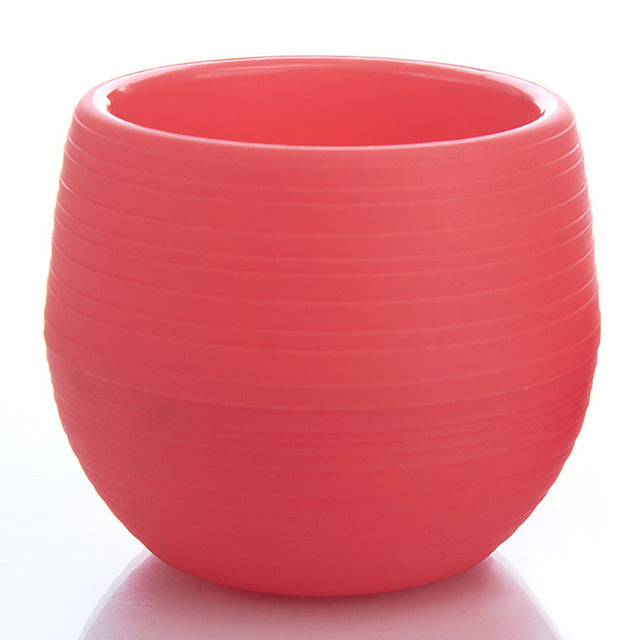 Mini Round Plastic Meat Plant Flower Pot Garden Home Office Decor Micro Landscape Planter High Quality P20