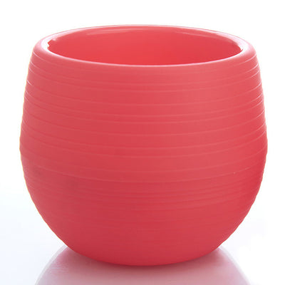 Mini Round Plastic Meat Plant Flower Pot Garden Home Office Decor Micro Landscape Planter High Quality P20