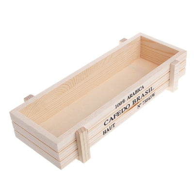 Garden Plant Pot Decorative Vintage Succulent Wooden Boxes Crates Rectangle Table Flower Pot Gardening Device